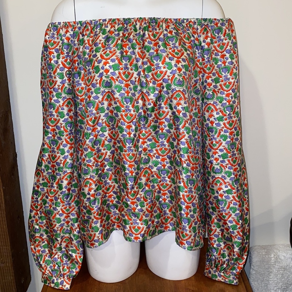 Tory Burch Silk Floral Blousr